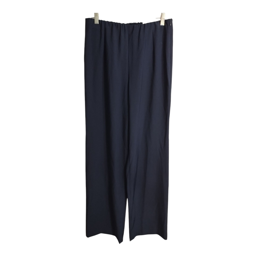 Chicos‎ Side Zip Wide Leg Office Business Corpgore Preppy Vacation Pants 10 TALL